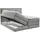 Roller Boxspringbett - taupe - H2/H3 - Bettkasten - inklusive Topper - 180x200 cm
