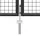 vidaXL Gartentor Stahl 400 x 100 cm Anthrazit 144329