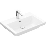 Villeroy & Boch Subway 3.0 Schrankwaschtisch 650 x 470 mm, 1 Hahnloch, mit Überlauf, Weiß Alpin Ceramicplus 4A7065R1