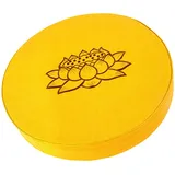NYCBZ Yogakissen, rundes Yogakissen, abnehmbar, Geschenke for Erwachsene, Gebetsmatte, Sitzkissen, Bodenkissen, rot(Yellow)