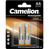 Camelion 17025206 - Ni-MH 2 pc(s) (2 Stk., AA / HR6, Stück, Kapazität 2500 mAh, Rechargeable Batteries Akkuladegerät