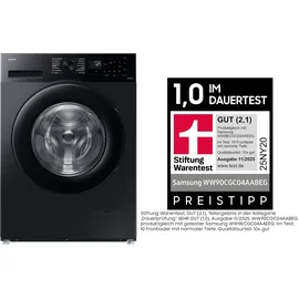 Samsung WW90CGC04AAB schwarz Waschmaschine (9 kg, 1400 U/min)