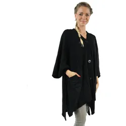 Antonio Poncho mit Taschen  schwarz