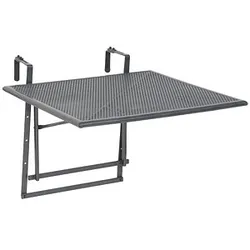 greemotion Toulouse Balkonhängetisch Stahl grau 70,0 x 88,0 x 47,0 - 79,0 cm