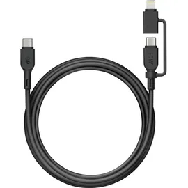GP USB-Kabel USB-C®, Apple Lightning Stecker 1.50m Schwarz GPCBCXBPBKUSB964