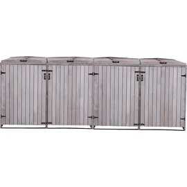 MCW Mülltonnenverkleidung H74 316 x 126 x 98 cm grau