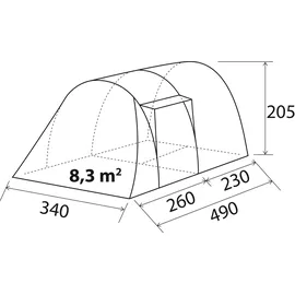Brunner Arqus Outdoor 5 Tunnelzelt