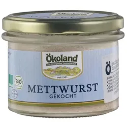 Ökoland Mettwurst gekocht bio