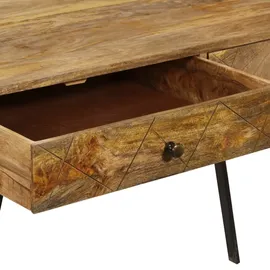 vidaXL Schreibtisch mit Schubladen massivholz mango
