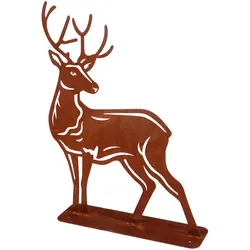 Rostfigur Hirsch
