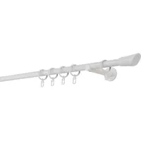 ONDECO 20mm,1-läufig,Rohr,Wandträger 12cm,Endstück rag Farbe: Weiß, Größe: 310cm
