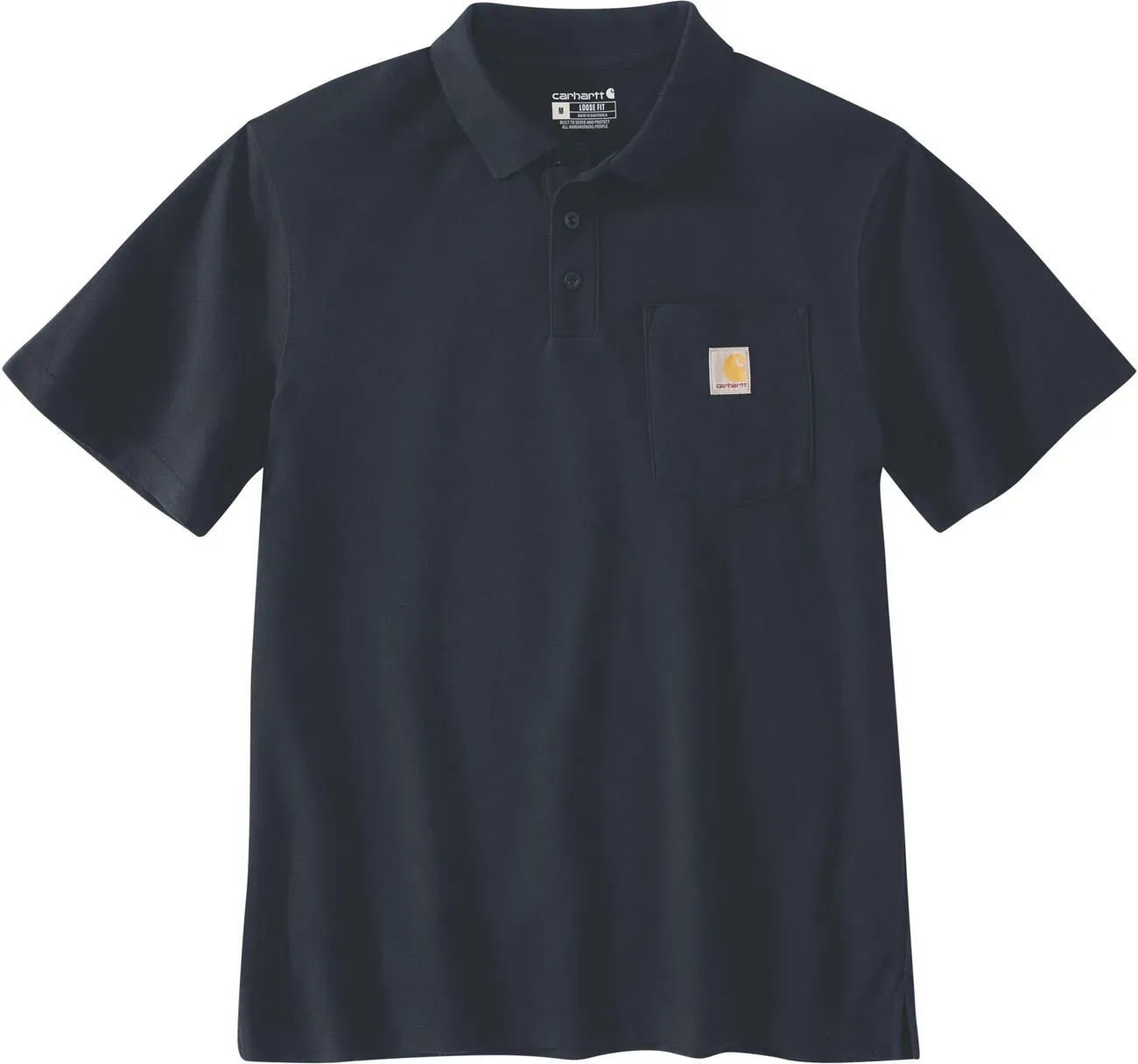 Carhartt Midweight Loose-Fit, polo - Bleu Foncé - XL