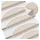 vidaXL Stufenmatte 56 x 17 cm Taupe Halbrund