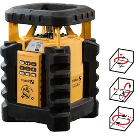 Stabila Rotationslaser LAR 350 mit manueller 2-Achsen-Neigung 7-teiliges Set
