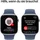 Apple Watch Series 10 GPS 46 mm Aluminiumgehäuse silber Sportarmband denim S/M