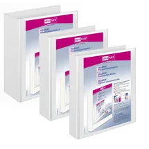 Veloflex 10 VELOFLEX VELODUR® Präsentationsringbücher 2-Ringe weiß 2,0 cm DIN A4