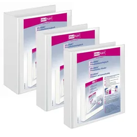 Veloflex 10 VELOFLEX VELODUR® Präsentationsringbücher 2-Ringe weiß 2,0 cm DIN A4