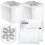 2x AquaFloow Raumentfeuchter Set 250g Nachfüllpack ohne Strom bis 20 m2 90 Tage