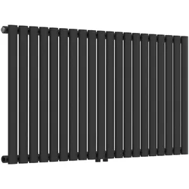 neu.haus Designheizkörper Nore 600 x 1200 mm 857 W schwarz Mittelventil
