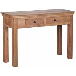 Kadima Design Multifunktionale Konsole im Landhausstil, Akazienholz, 110x40 cm - Platzsparend. 110x40x76 cm