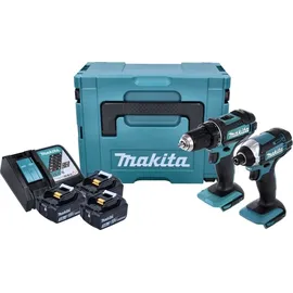 Makita DLX 2127 J1 inkl. 3 x 3,0 Ah + Ladegerät + Makpac