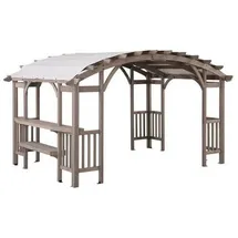 Sunjoy Zedernholz Pergola Dajti 305 x 427 cm grau