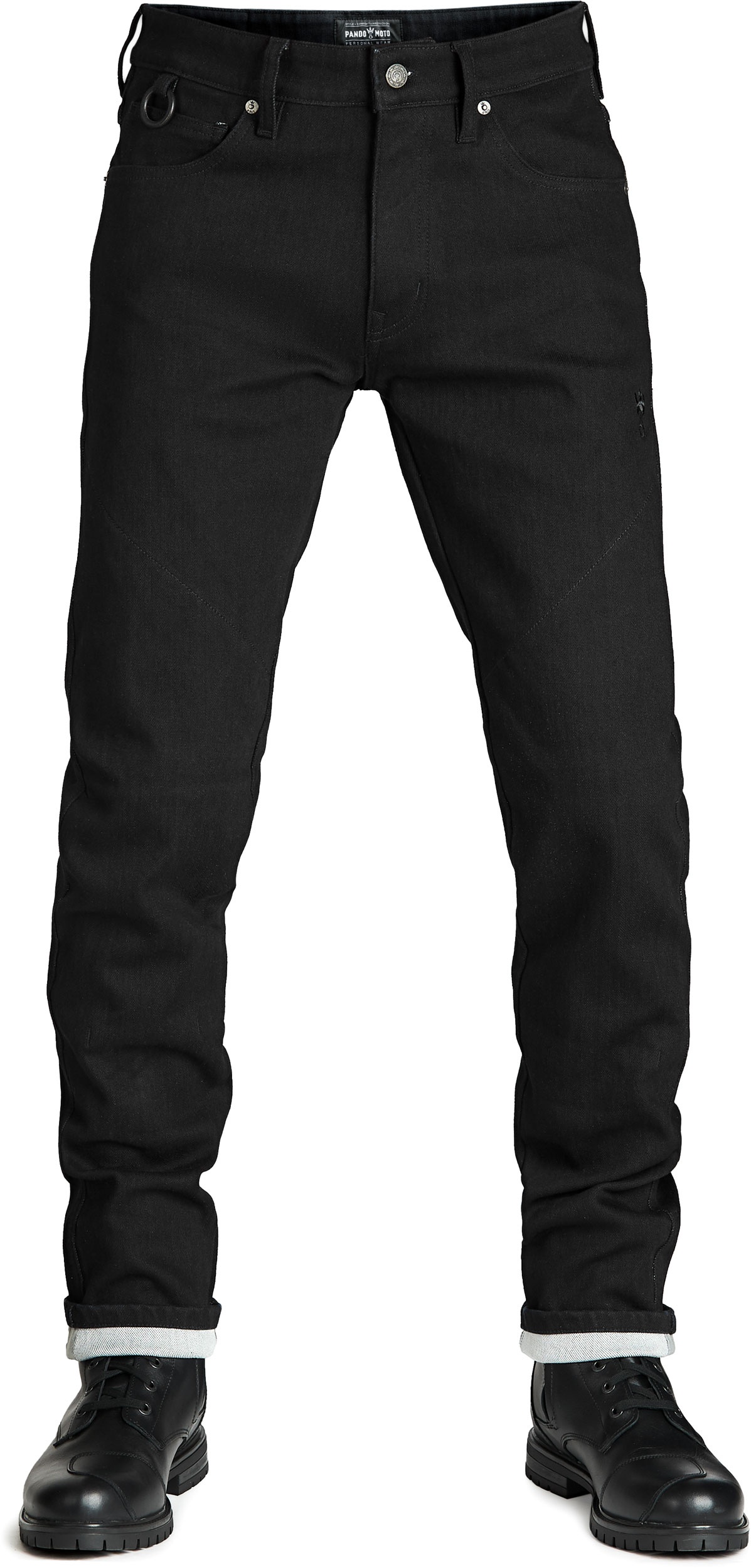 Pando Moto Steel Black 9, Jeans - Schwarz - W32/L34