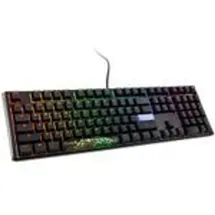 Ducky One 3 Classic Black/White Gaming Tastatur, RGB LED - MX-Blue (US)