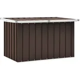 vidaXL Gartenbox Auflagenbox Kissenbox Aufbewahrungsbox Truhe Box Gartenmöbel Gartenkasten Gartentruhe Werkzeugkasten Braun 109x67x65cm