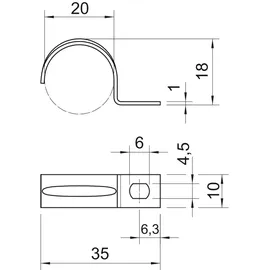 OBO Bettermann Befestigungsschelle 604 20 mm