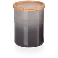 Le Creuset Steinzeug Mittelgroße Vorratsdose mit Holz-Deckel, Steinzeug, 540