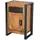 SIT Möbel Sideboard 50 x 73 cm Antikschwarz / Akazie