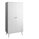 lookway Kleiderschrank HARMONY 100 x 202 x 52 cm Weiß