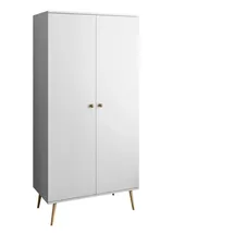 lookway Kleiderschrank HARMONY 100 x 202 x 52 cm Weiß