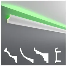 HEXIM Eckprofil LED-20 Weiß 2 St. 200 x 4 x 2,5 cm