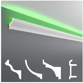 HEXIM Eckprofil LED-20 Weiß 2 St. 200 x 4 x 2,5 cm