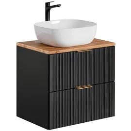 petits-meubles Waschtisch 60,6 x 59 x 46 cm Schwarz/Weiß