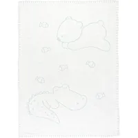 Nattou Strickdecke aus 100% Baumwolle, Krokodil und Bär, Zum