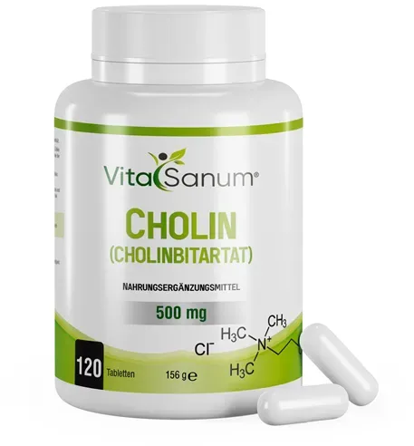 VitaSanum® - Cholin (CHOLINBITARTAT) 500 mg 120 Tabletten