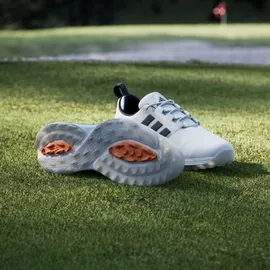 adidas ADIPOWER 26 SPIKELESS GOLFSCHUH - Cloud White / Collegiate Navy / Lucid Orange - 42