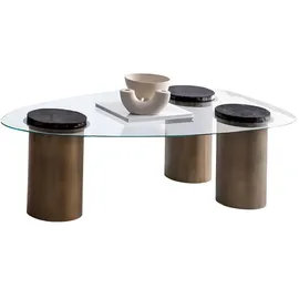 aea Couchtisch Transparent Metall 73 x 35 x 125 cm