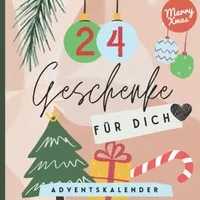 24 Geschenke für dich Adventskalender: Adventskalender zum befüllen, adventskalender paare erwachsene, adventskalender unter 10 euro diy - Adventskalender Buch mit 24 Türchen