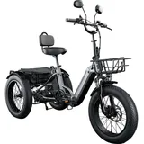 remington-fahrrad Remington R100 E Bike Dreirad 20 Zoll Elektrodreirad mit tiefem Einstieg klappbar