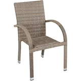 Garden Pleasure Modesto Stapelstuhl 57 x 64 x 90 cm beige 2 St.