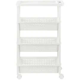 [en.casa] Rollregal 100 x 22 x 48 cm Weiß