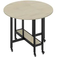 Homcom Klapptisch 100 x 75 x 100 cm Natur