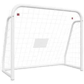 vidaXL Fußballtor Weiß 125 x 96 x 60 cm 93732