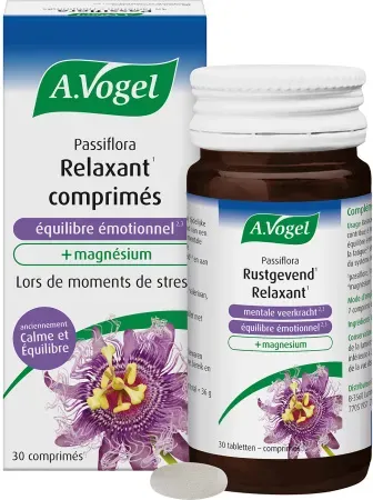 A.Vogel Passiflora Entspannende Tabletten Geistiger Belastbarkeit + Magnesium 30 Stück