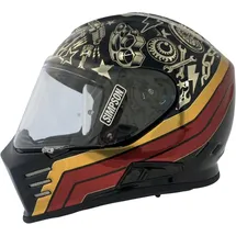 Simpson Venom Tattoo Schwarz/Gold/Rot/Grau XL