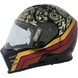 Simpson Venom Tattoo Schwarz/Gold/Rot/Grau XL